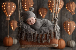 halloween digital backdrop with face swap overlay and baby portrait scene, perfect for digital projects