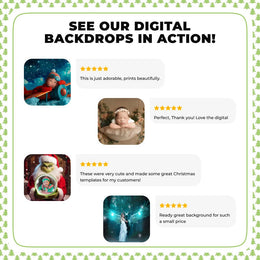 Winter Wonderland Digital Backdrop, Frozen Meadow, Christmas Studio Photo Background, Holiday Kids Portrait Prop, Photoshop & Canva Template