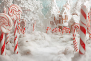 Candyland Digital Backdrop, Winter Wonderland Photo Background, Christmas Holiday Kids Prop, Photoshop & Canva Template, Photo Editing