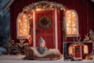 200 Nordic Christmas Digital Backdrops, Mega Bundle, Winter Wonderland Photo Background, Holiday Kids Prop, Photoshop & Canva Template