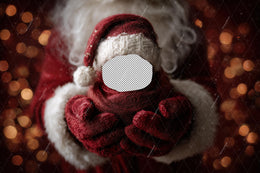First Christmas Baby Face Swap Overlay, Santa Claus Digital Backdrop, Little Santa Photo Background, Holiday Newborn Boy Girl Portrait Prop