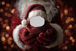 First Christmas Baby Face Swap Overlay, Santa Claus Digital Backdrop, Little Santa Photo Background, Holiday Newborn Boy Girl Portrait Prop