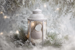 Christmas Lantern Newborn Digital Backdrop, Face Swap Overlay, Winter Wonderland Photo Background, Holiday Baby Prop, Photoshop Template