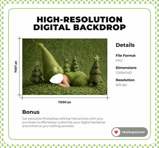 Christmas Baby Face Swap Photoshop Overlay, Christmas Tree Digital Backdrop, Green Studio Photo Background, Holiday Newborn Portrait Prop