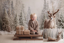 200 Nordic Christmas Digital Backdrops, Mega Bundle, Winter Wonderland Photo Background, Holiday Kids Prop, Photoshop & Canva Template