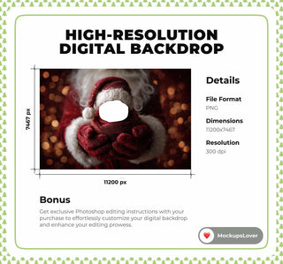 First Christmas Baby Face Swap Overlay, Santa Claus Digital Backdrop, Little Santa Photo Background, Holiday Newborn Boy Girl Portrait Prop