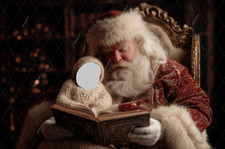 Christmas Baby Face Swap Overlay, Christmas Story Digital Backdrop, Santa Claus Photo Background, Holiday Kids Prop, Photoshop Template