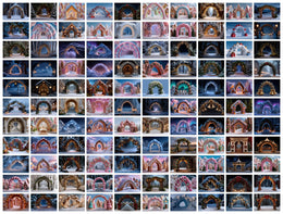 110 Christmas Arches Digital Backdrop Bundle, Winter Wonderland Photo Backgrounds, Holiday Kids Prop, Photoshop & Canva Templates