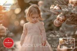 children posing at a rustic christmas tree farm in winter wonderland for holiday portraits