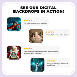 Winter Studio Digital Backdrop, Woodland Animals Photo Background, Wise Owl, Christmas Holiday Kids Prop, Photoshop & Canva Template