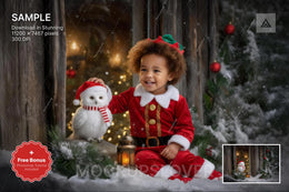 wise owl on a winter backdrop, perfect for holiday photo sessions, christmas backdrop for kids and family photography